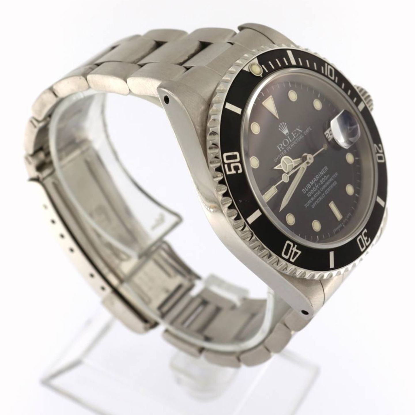 Rolex Submariner Date 16610 (1992) - Zwart wijzerplaat 40mm Staal (3/6)