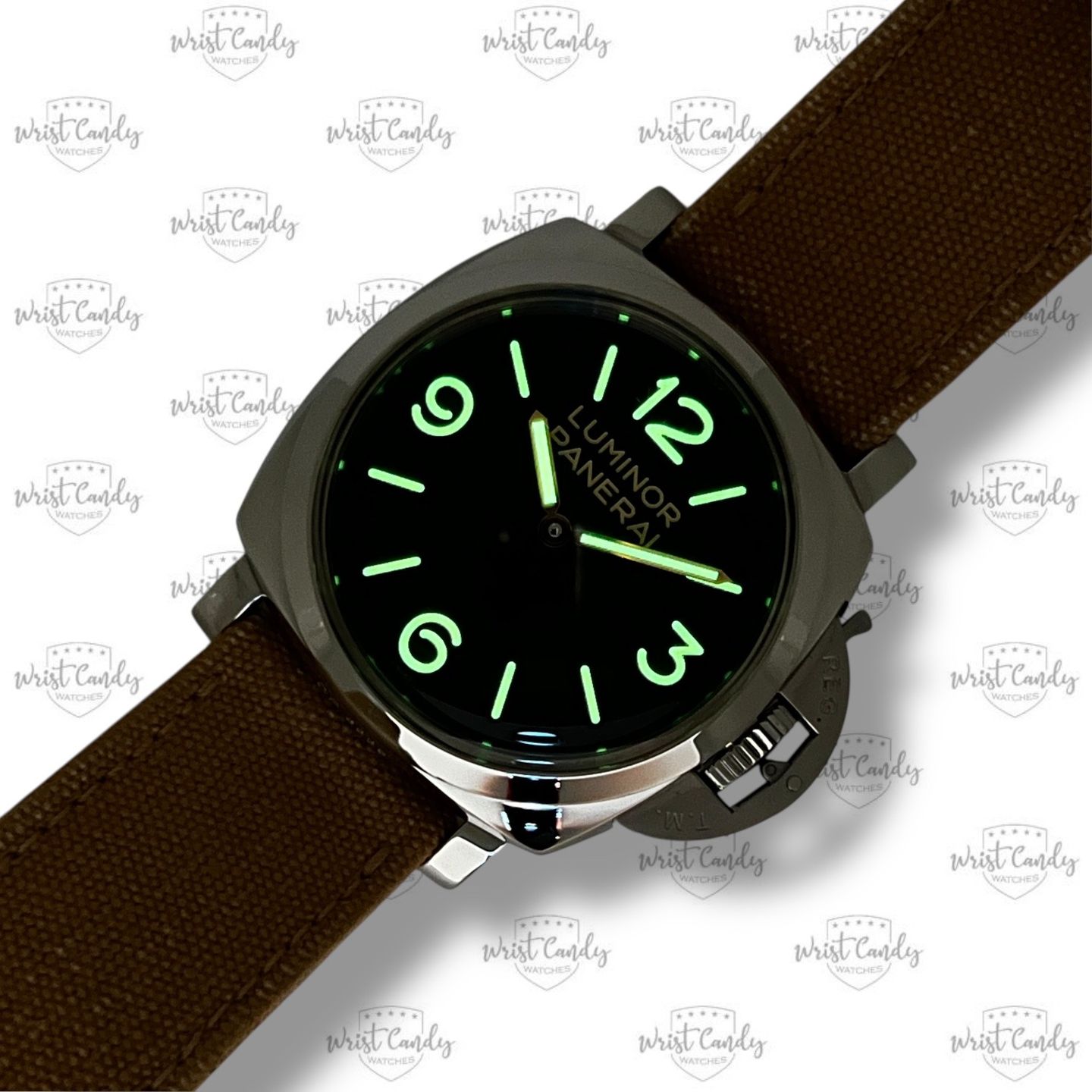 Panerai Luminor 1950 PAM00372 (2012) - Zwart wijzerplaat 47mm Staal (6/8)