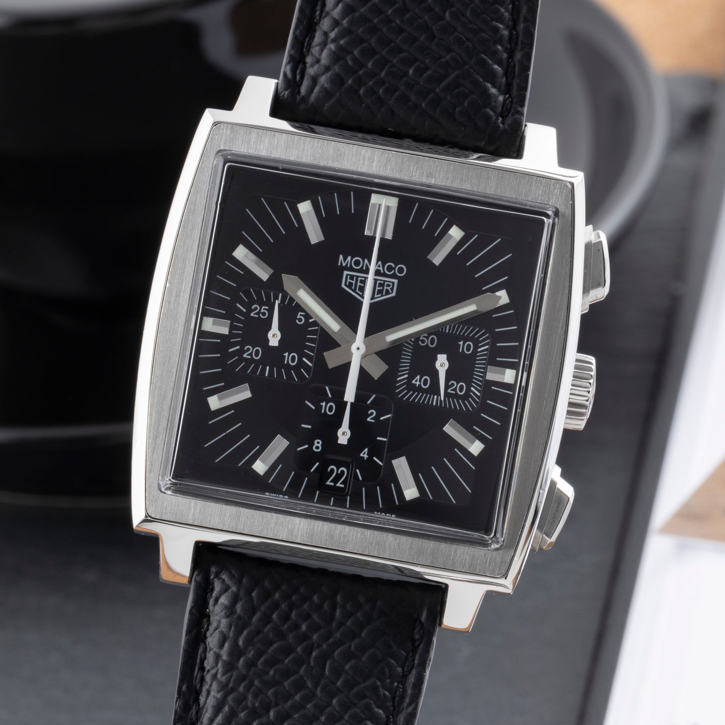 TAG Heuer Monaco CS2111 (2000) - 38 mm Steel case (3/8)