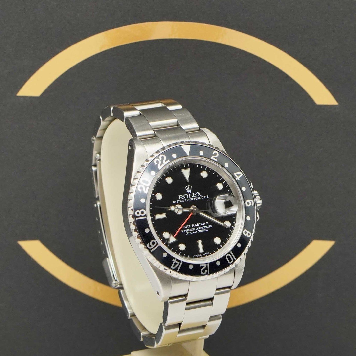 Rolex GMT-Master II 16710 (2001) - Zwart wijzerplaat 40mm Staal (3/7)