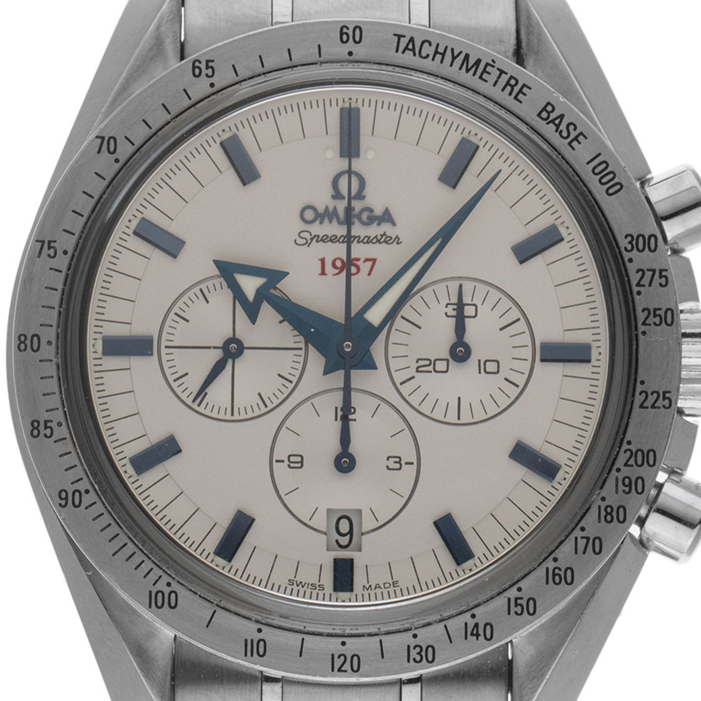 Omega Speedmaster Broad Arrow 321.10.42.50.02.001 (2012) - Zilver wijzerplaat 42mm Staal (1/8)