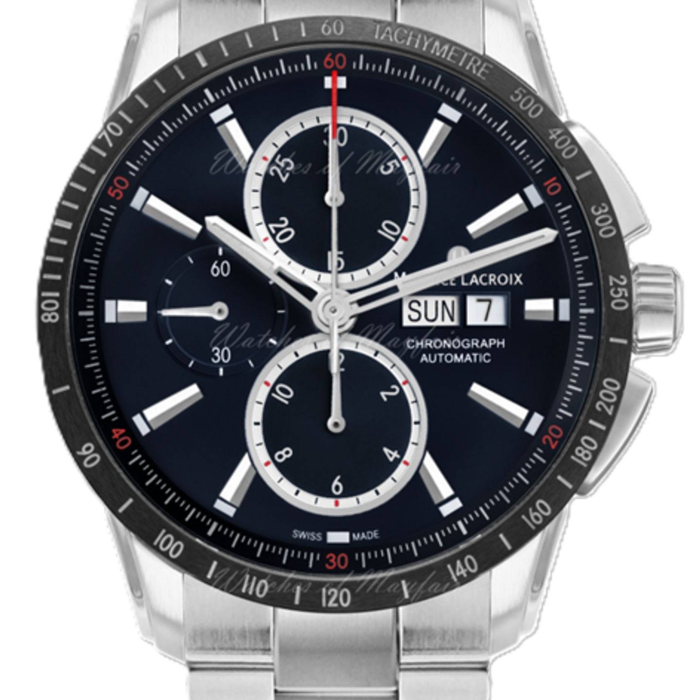 Maurice Lacroix Pontos S PT6038-SSL22-430-1 (2025) - Blauw wijzerplaat 43mm Staal (1/1)