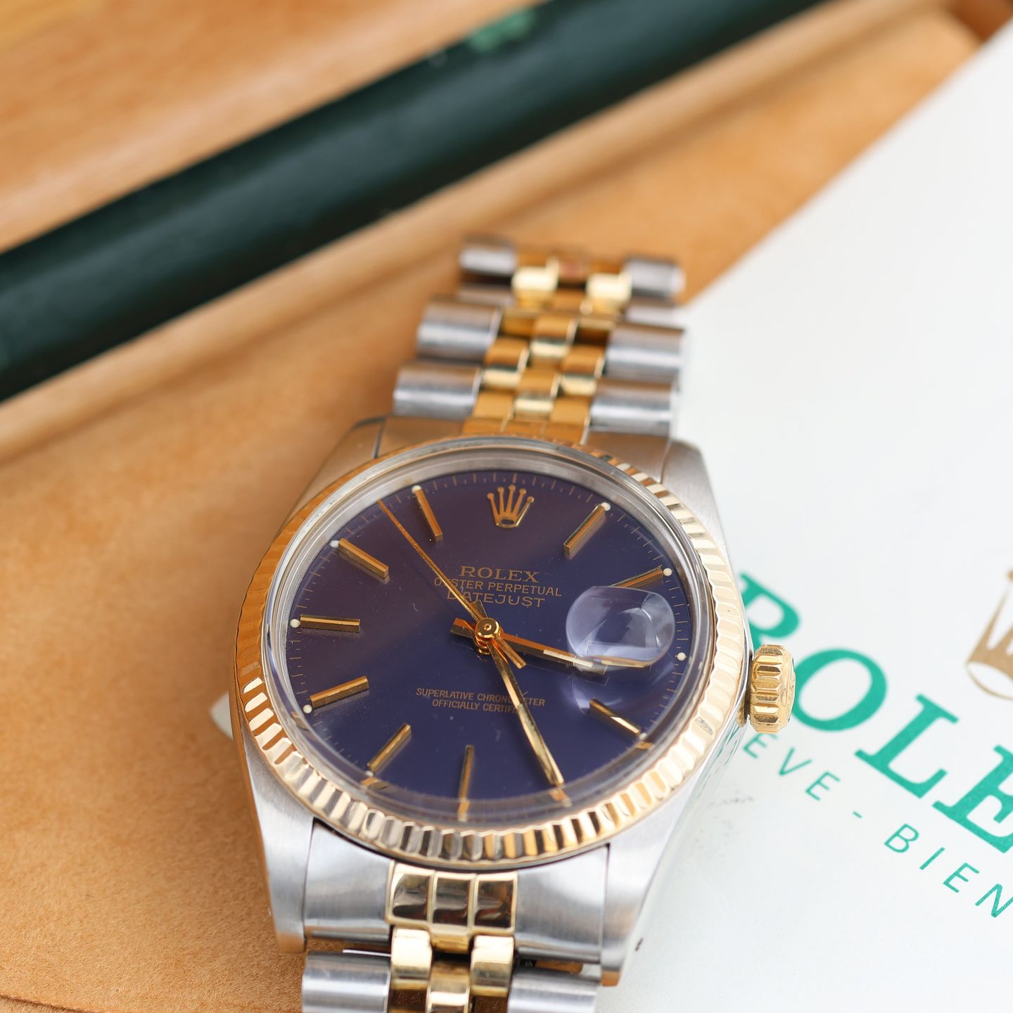 Rolex Datejust 36 16013 (Unknown (random serial)) - 36 mm Gold/Steel case (2/8)