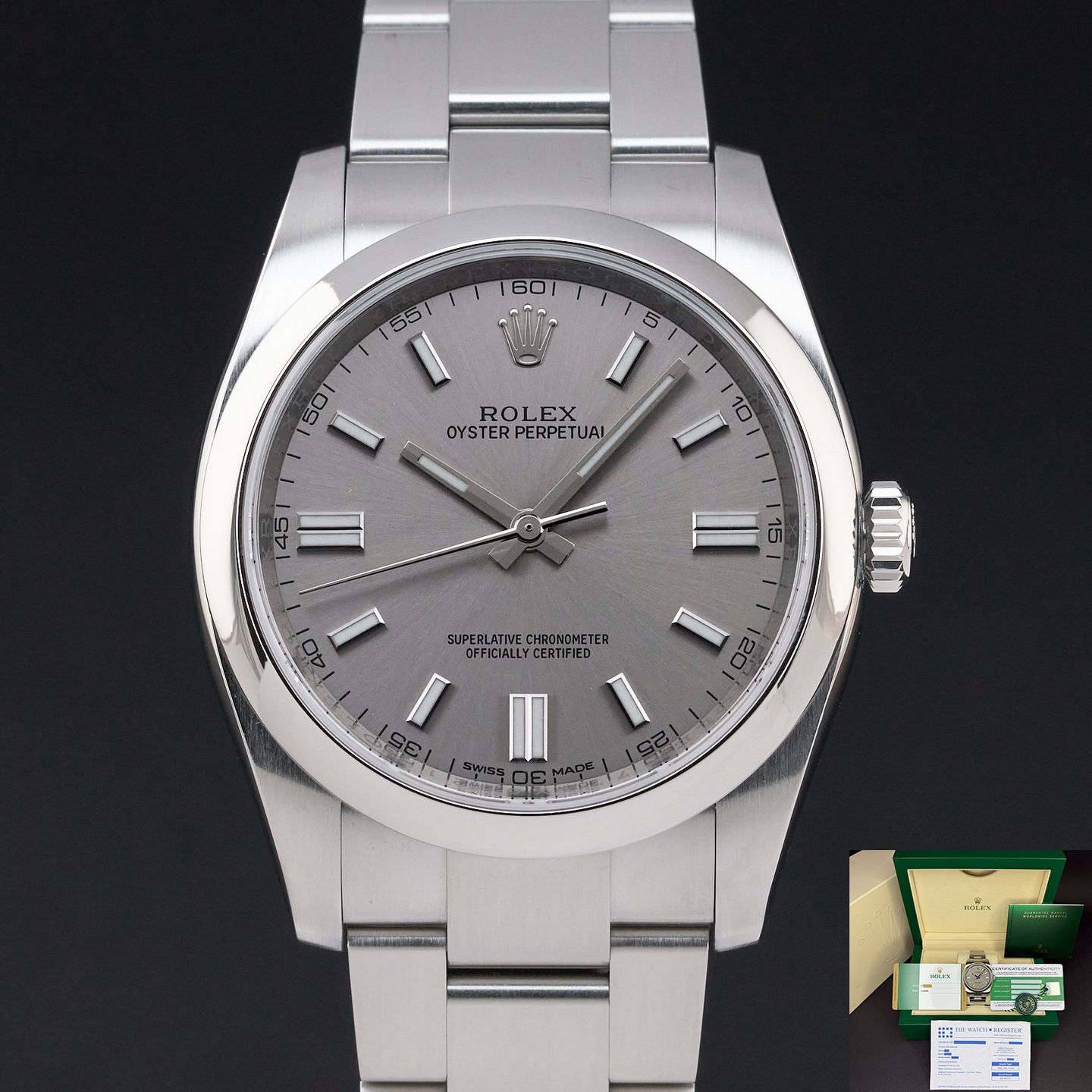 Rolex Oyster Perpetual 36 116000 (2018) - 36mm Staal (1/8)