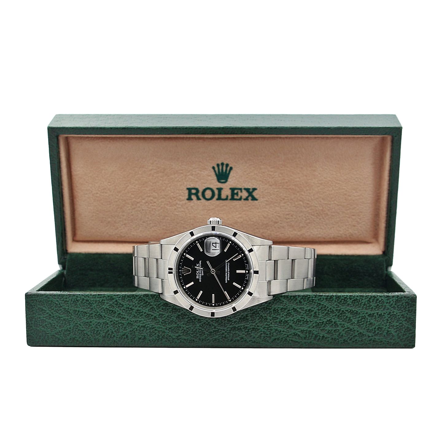 Rolex Oyster Perpetual Date 15210 (Unknown (random serial)) - 34 mm Steel case (2/6)