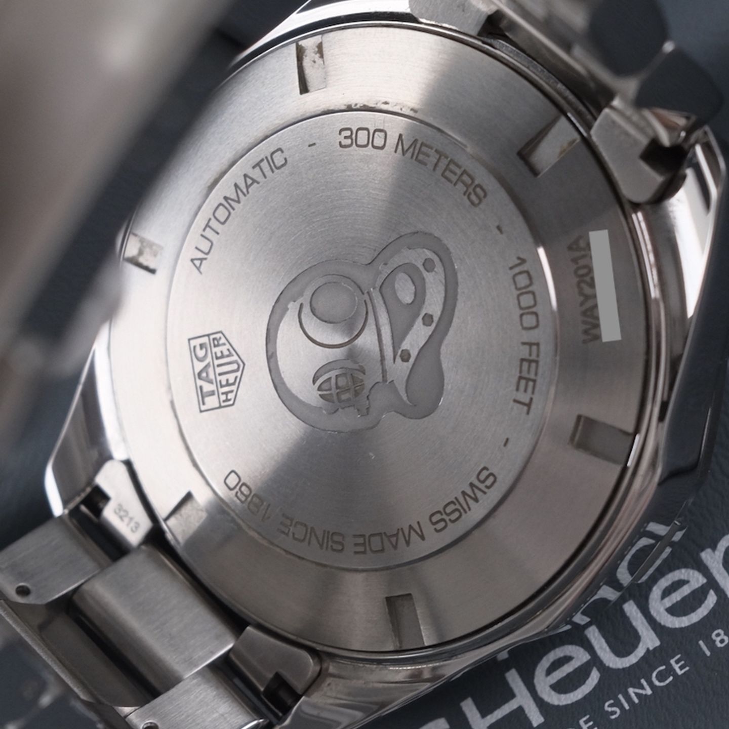 TAG Heuer Aquaracer 300M WAY201A.BA0927 (2021) - Zwart wijzerplaat 43mm Staal (8/8)