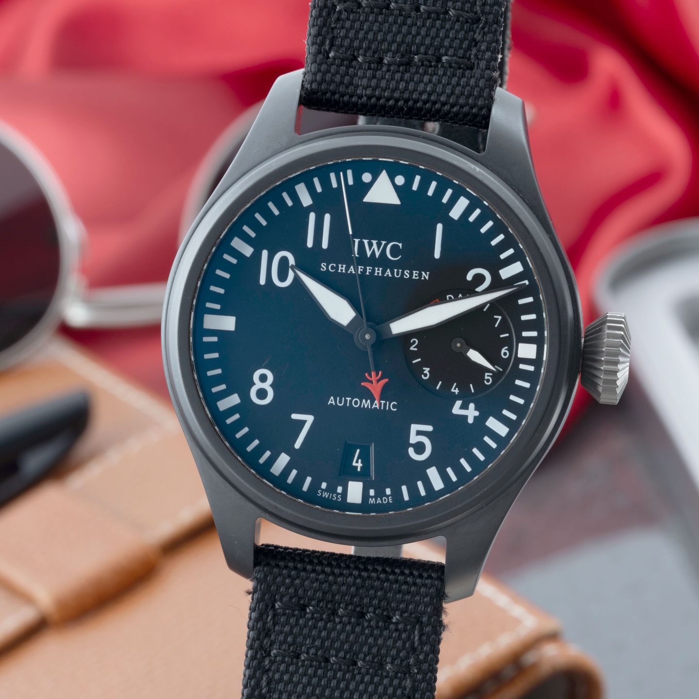 IWC Big Pilot Top Gun IW501901 (Onbekend (willekeurig serienummer)) - Zwart wijzerplaat 48mm Keramiek (3/8)