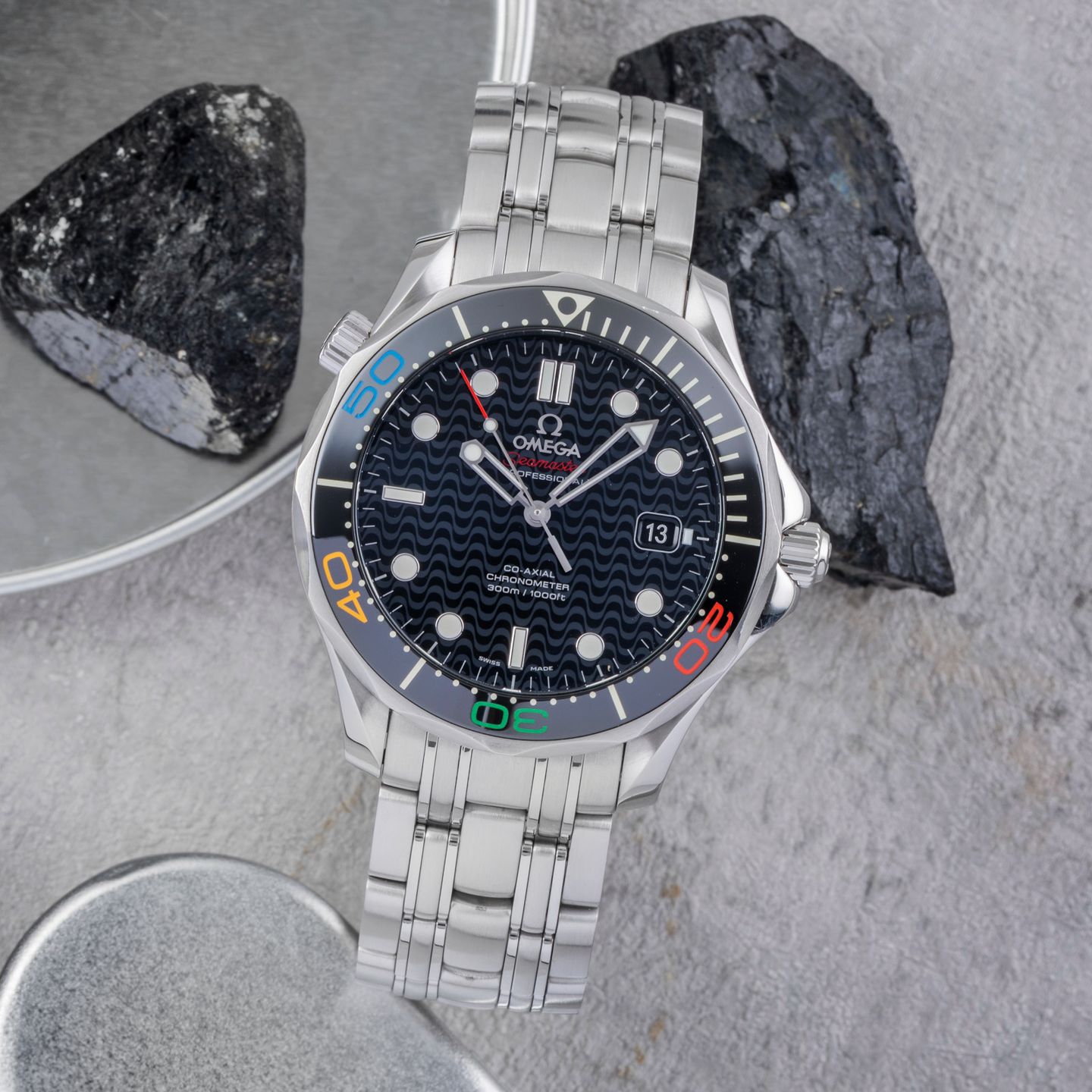 Omega Seamaster Diver 300 M 522.30.41.20.01.001 (Unknown (random serial)) - Black dial 41 mm Steel case (1/8)