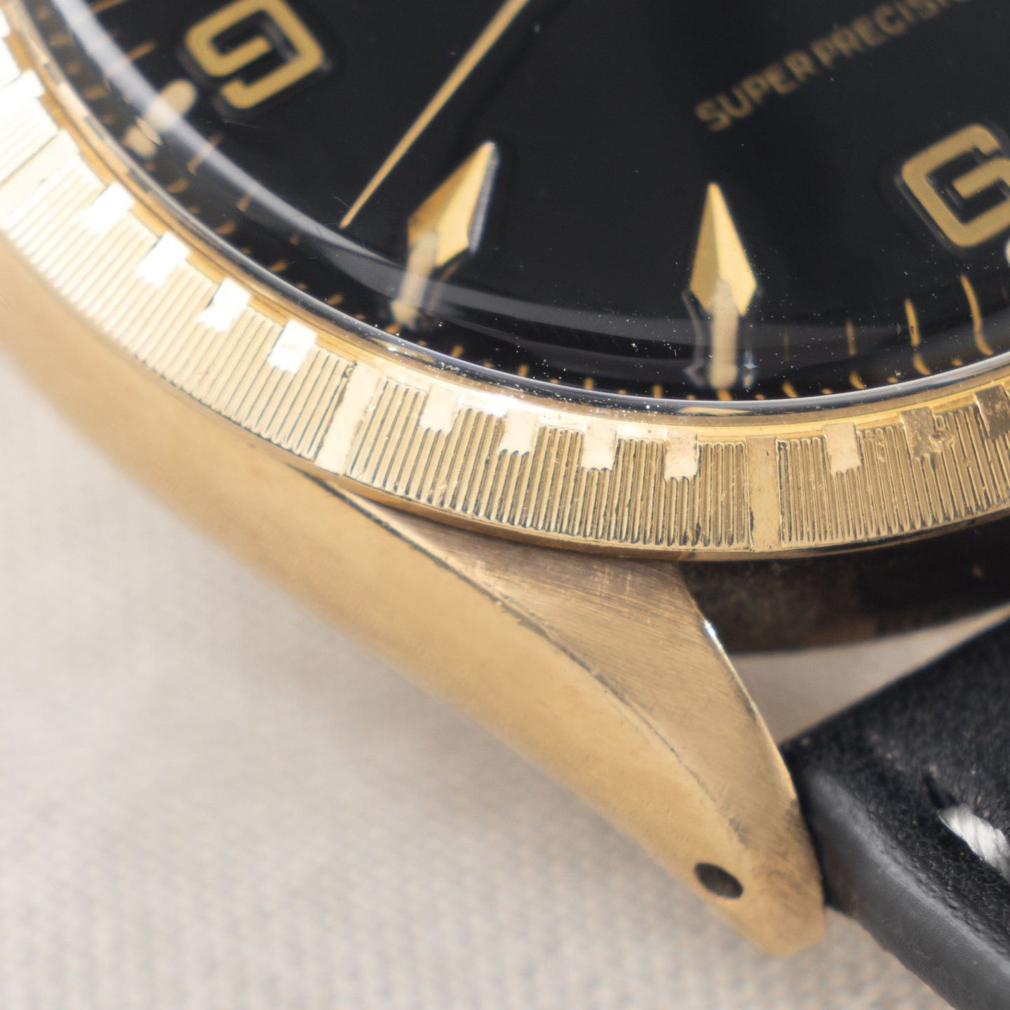 Rolex Oyster Perpetual 1002 (1965) - Black dial 34 mm Yellow Gold case (6/8)
