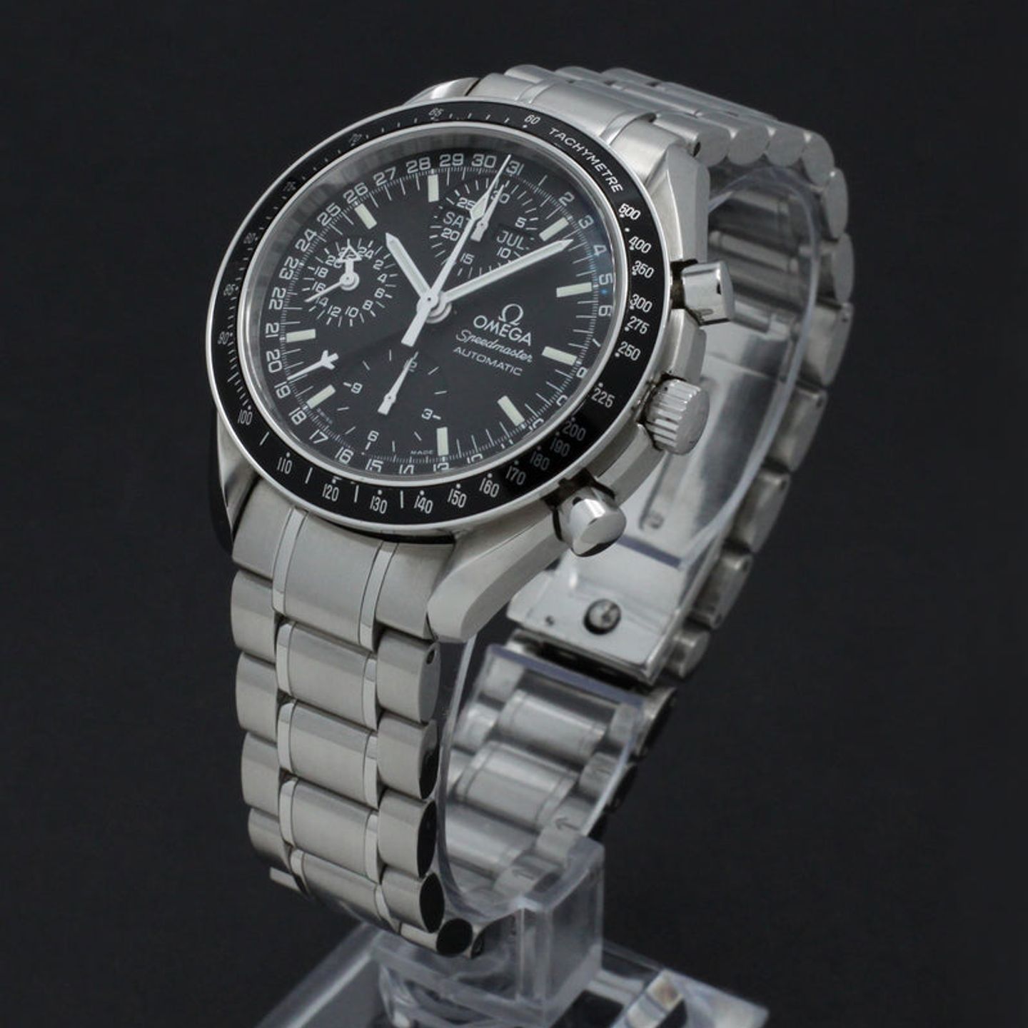 Omega Speedmaster Day Date 3520.50.00 (2002) - Zwart wijzerplaat 39mm Staal (5/7)