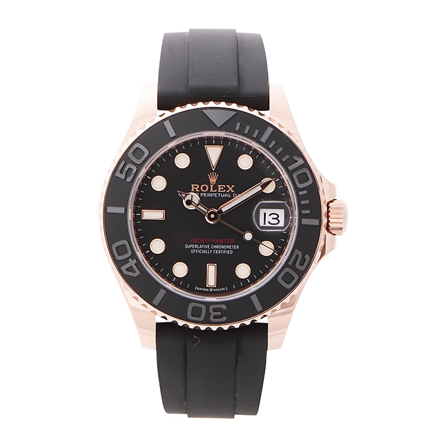 Rolex Yacht-Master 37 268655 (2025) - Black dial 37 mm Rose Gold case (2/20)
