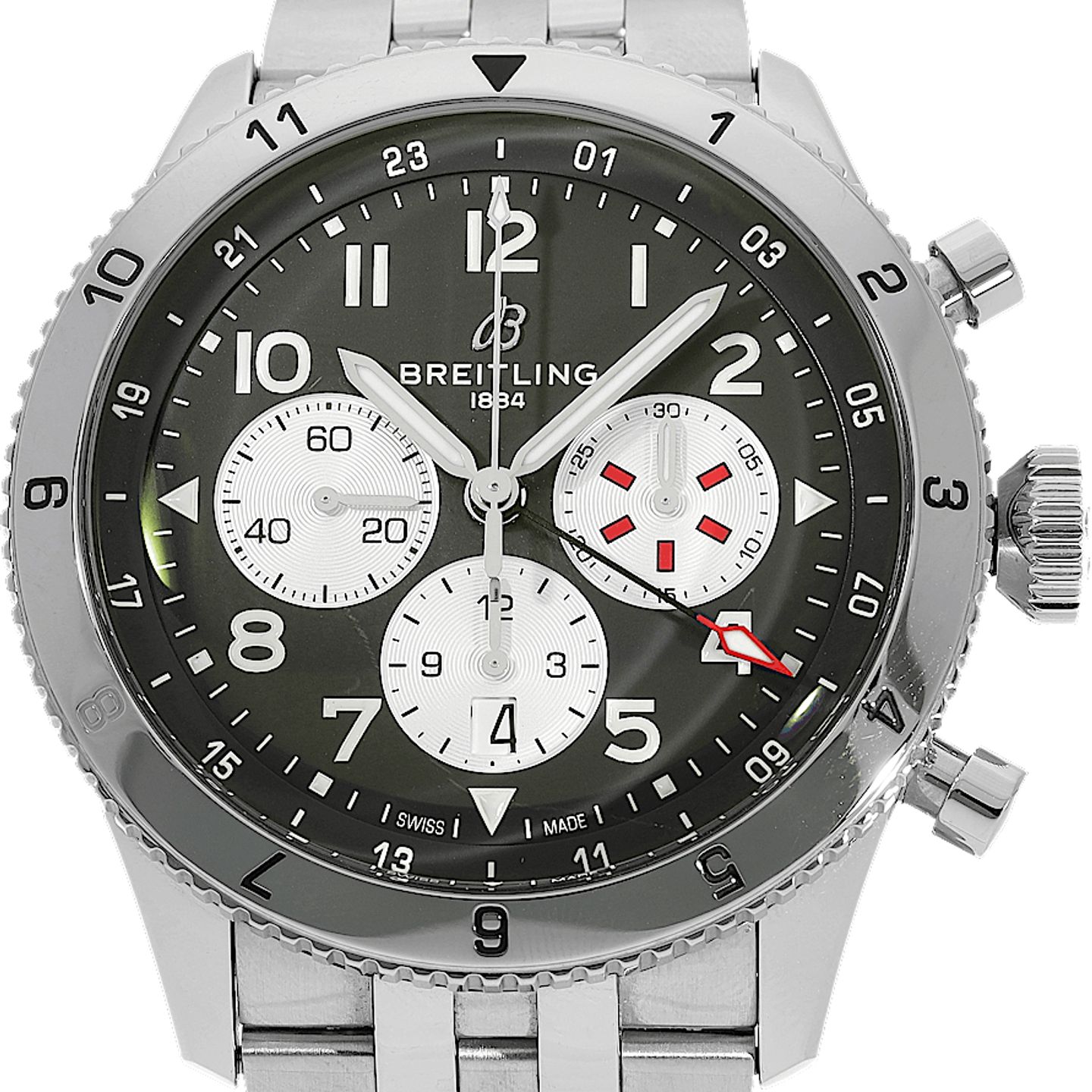 Breitling Super Avi AB0445 (Unknown (random serial)) - 46 mm Steel case (2/5)