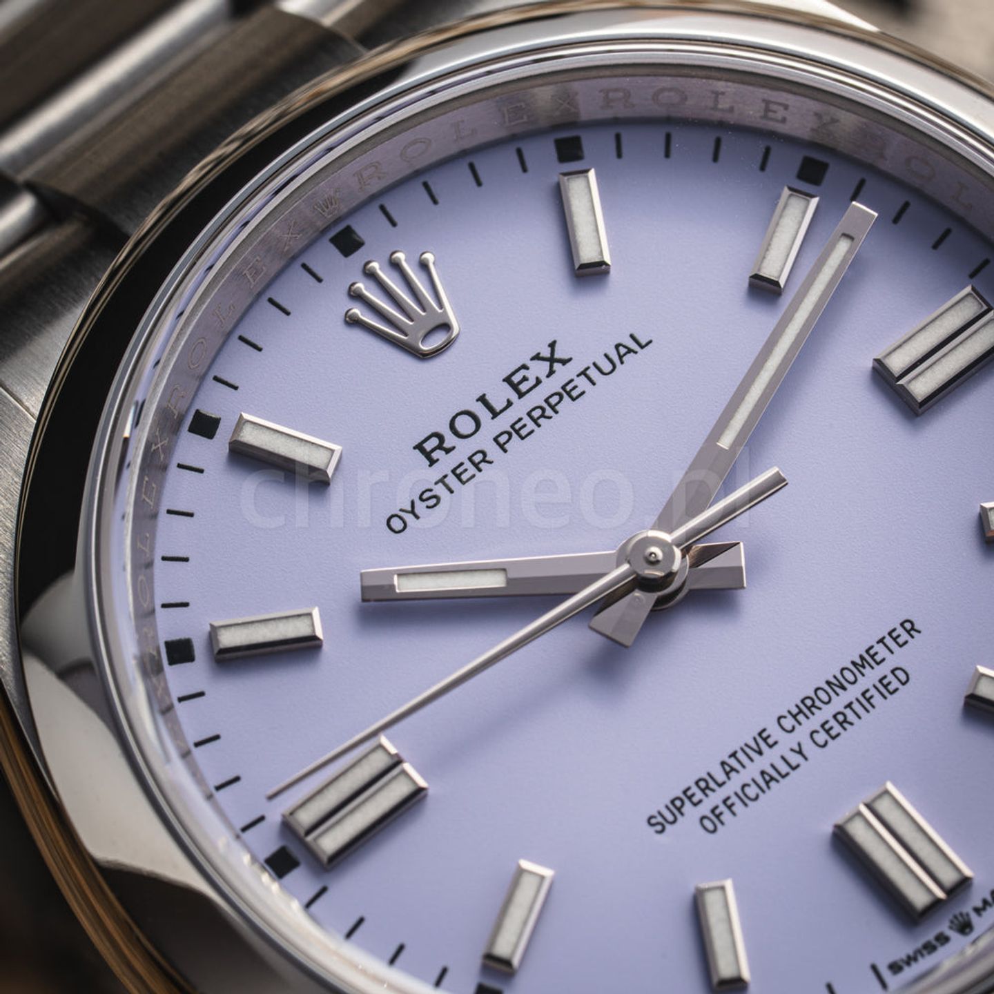Rolex Oyster Perpetual 36 126000 (2025) - Paars wijzerplaat 36mm Staal (2/8)