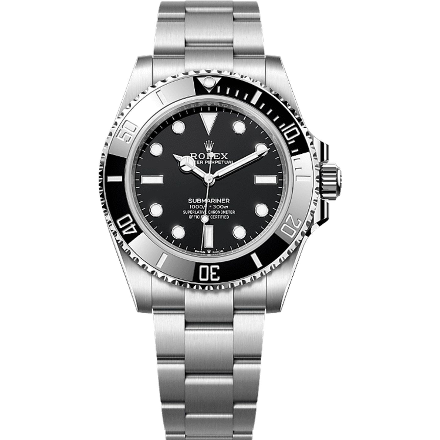 Rolex Submariner No Date 124060 (2025) - Zwart wijzerplaat 41mm Staal (1/1)