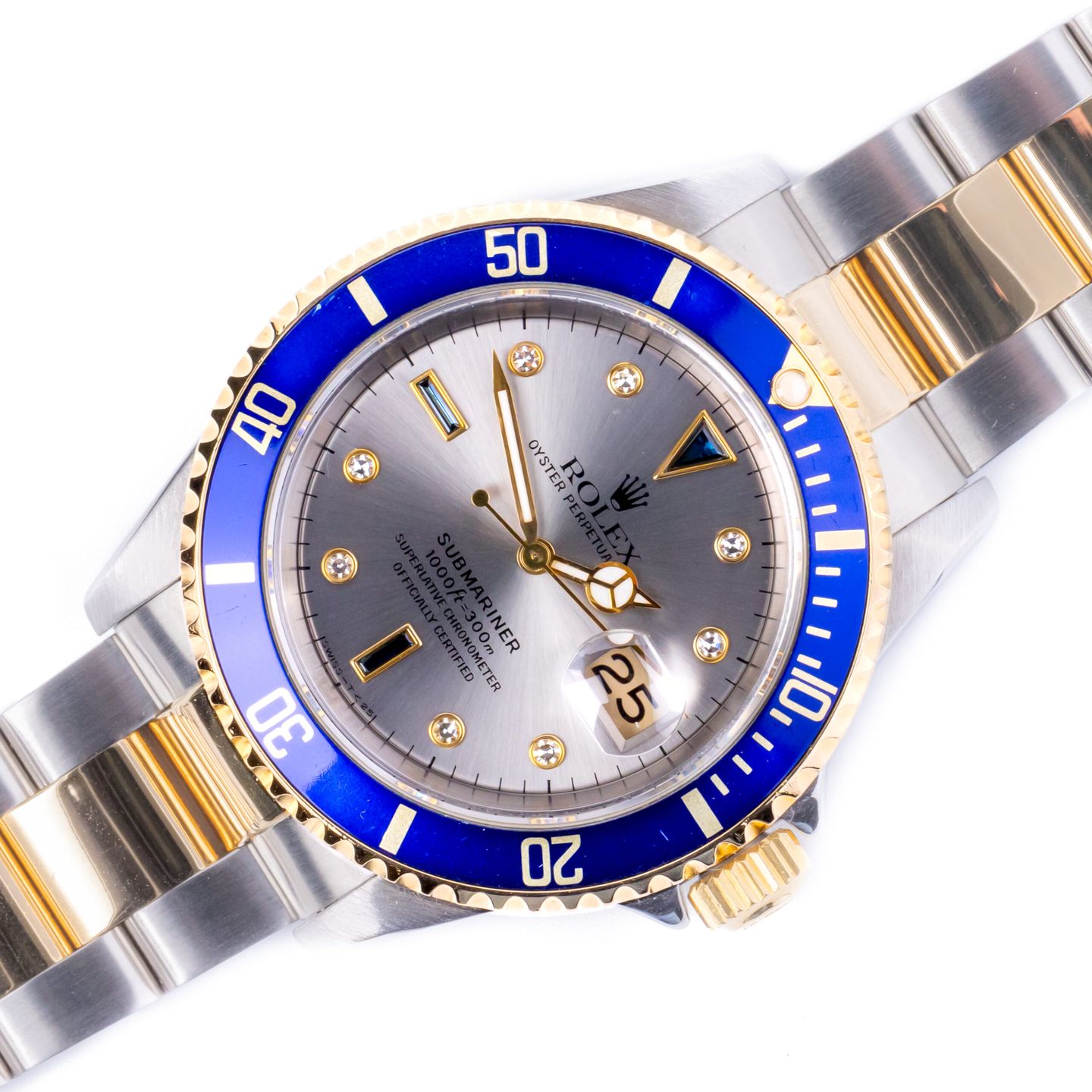 Rolex Submariner Date 16613 (1993) - 40mm Goud/Staal (1/8)