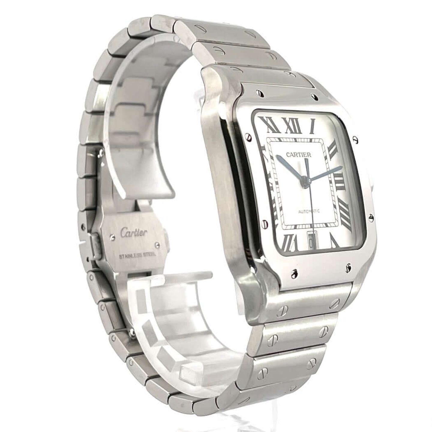 Cartier Santos WSSA0018 (2024) - Silver dial 40 mm Steel case (4/8)