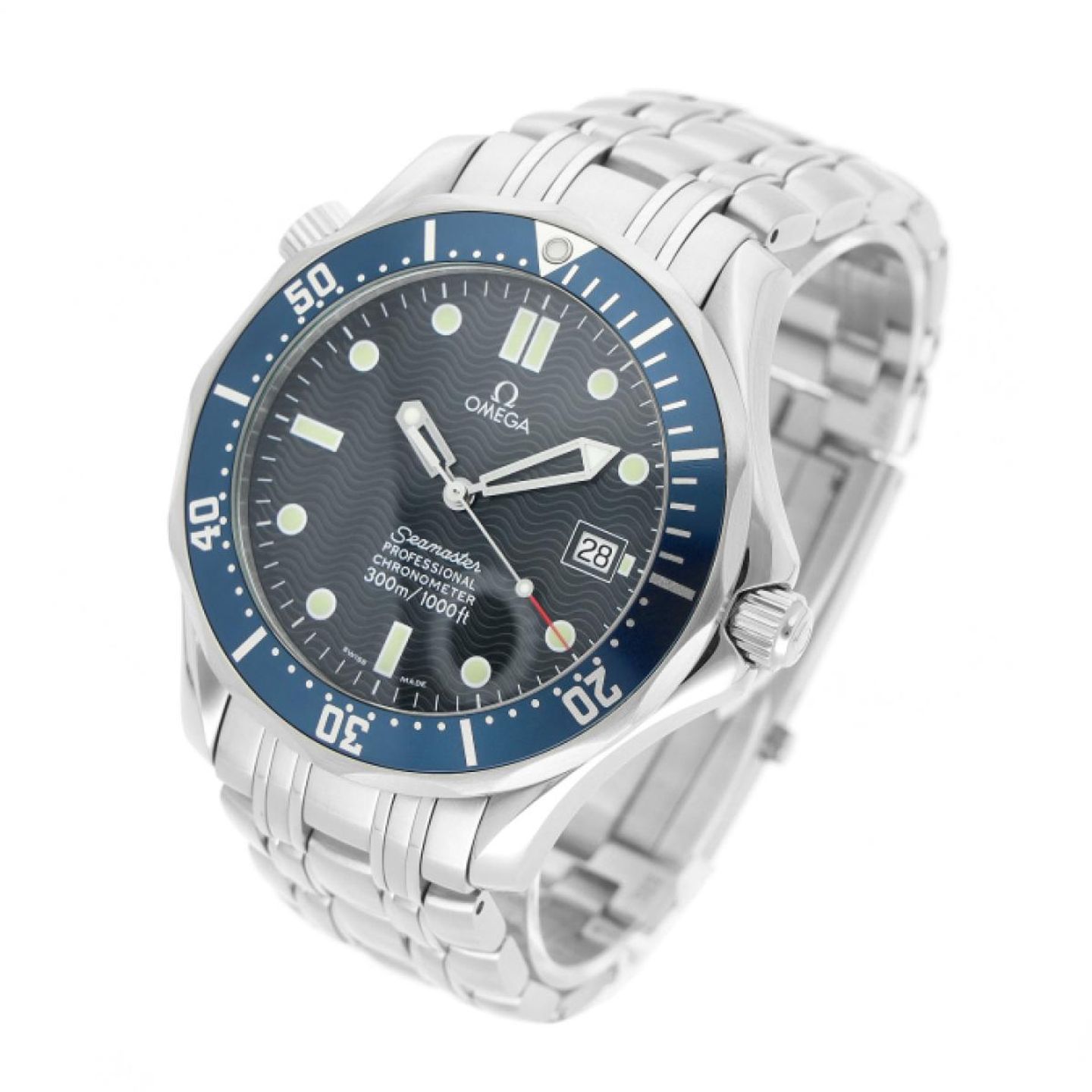 Omega Seamaster Diver 300 M 2531.80.00 (2002) - Blauw wijzerplaat 41mm Staal (2/5)