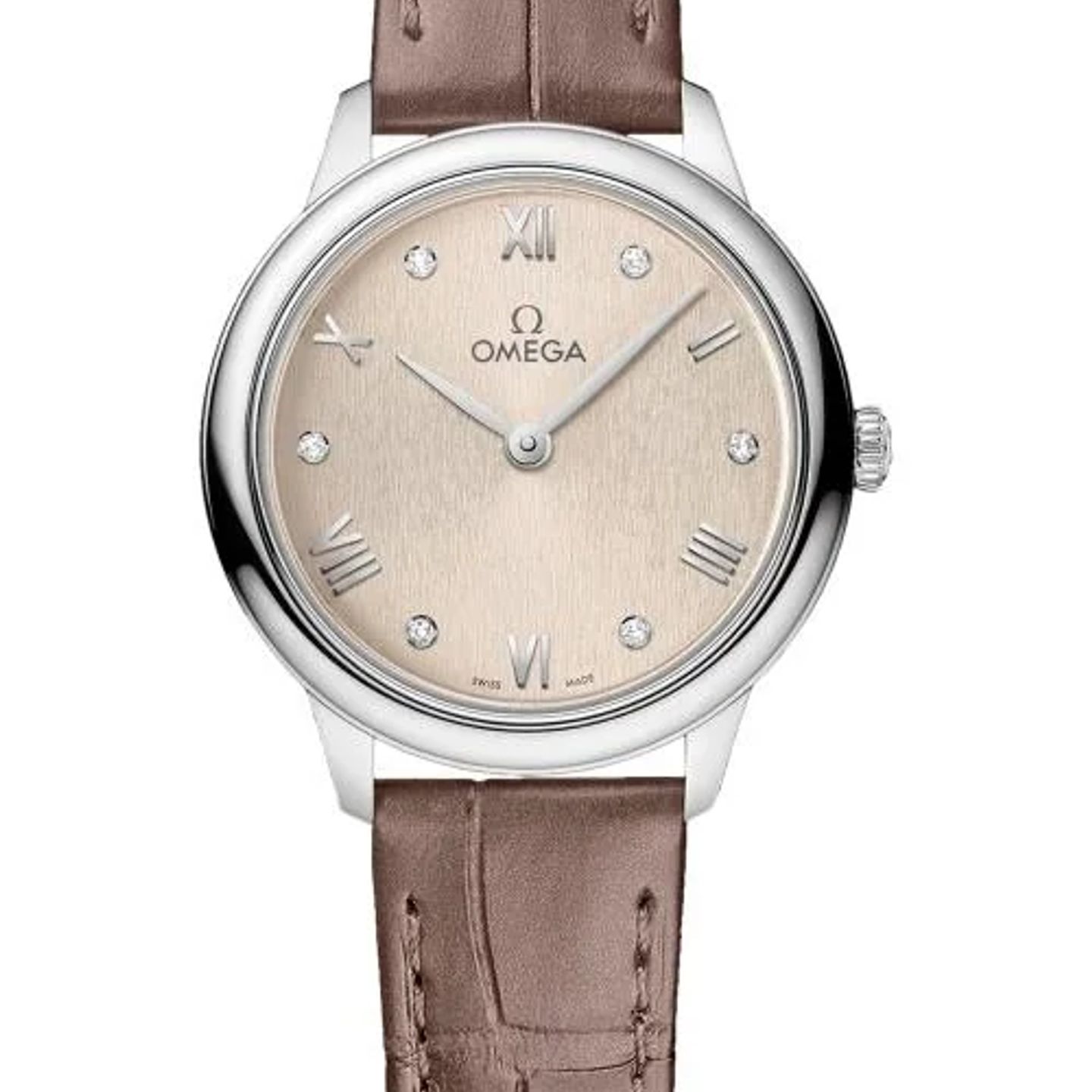 Omega De Ville 434.13.28.60.59.001 (2026) - Beige wijzerplaat 28mm Staal (1/1)