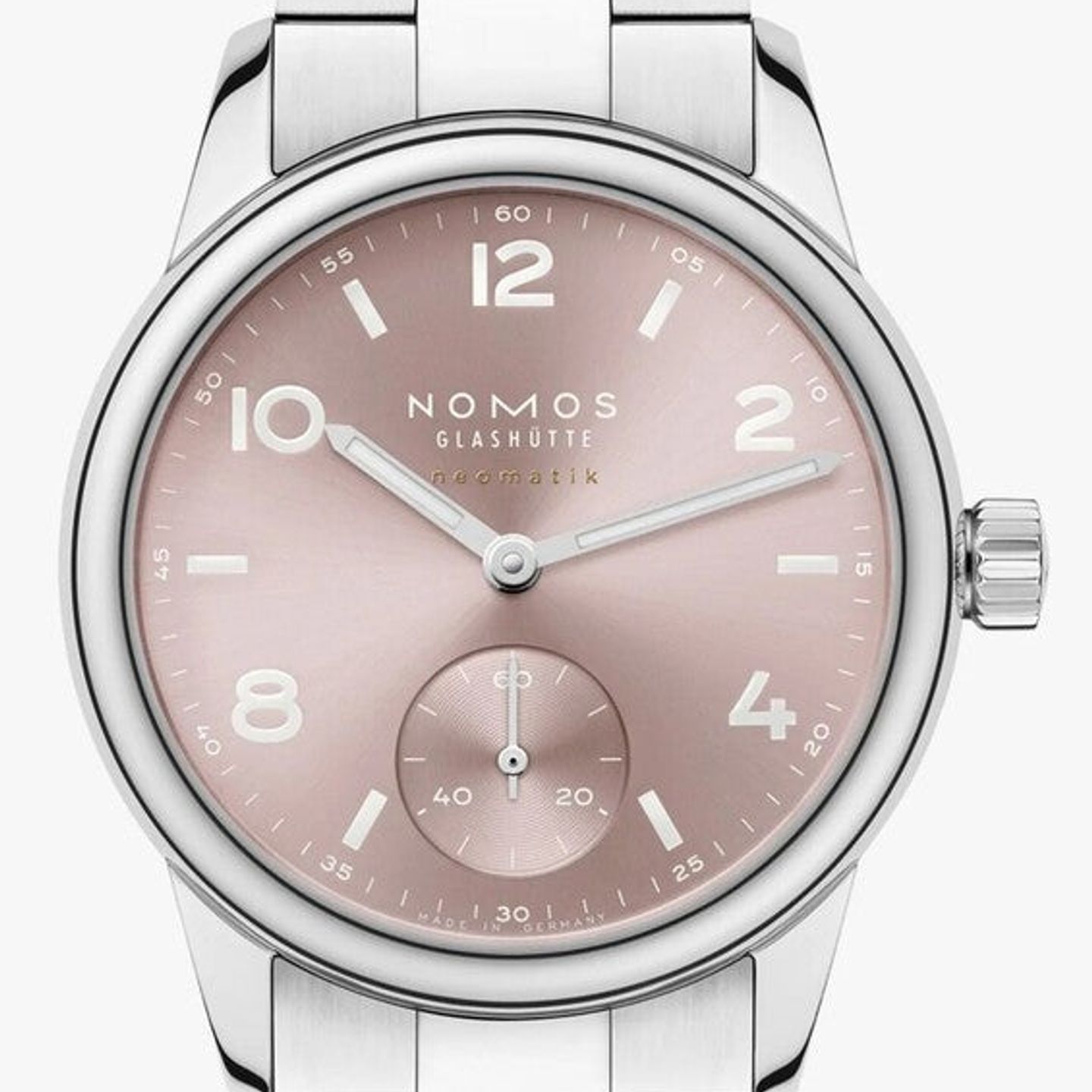 NOMOS Club 756.SB (2026) - Roze wijzerplaat 34mm Staal (1/1)