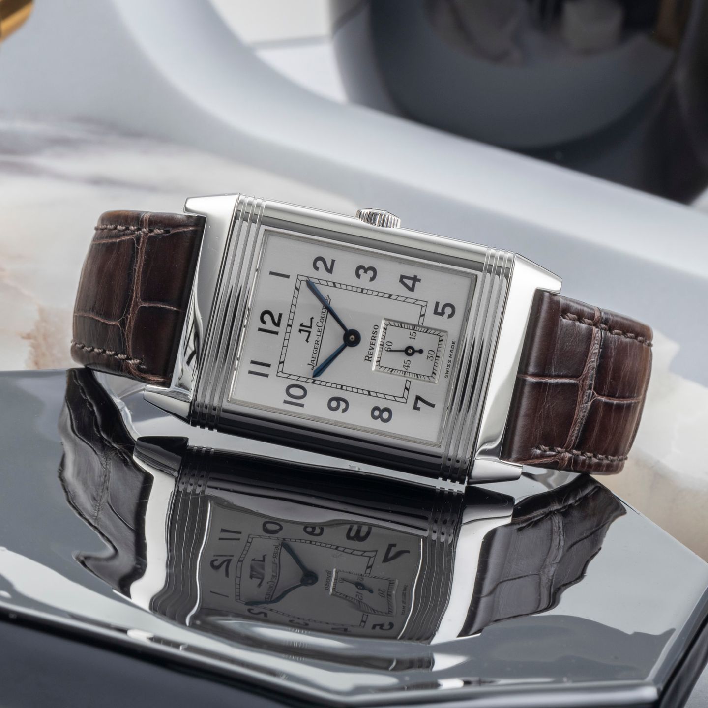 Jaeger-LeCoultre Reverso Q2658460 (2010) - Zilver wijzerplaat 20mm Staal (2/8)