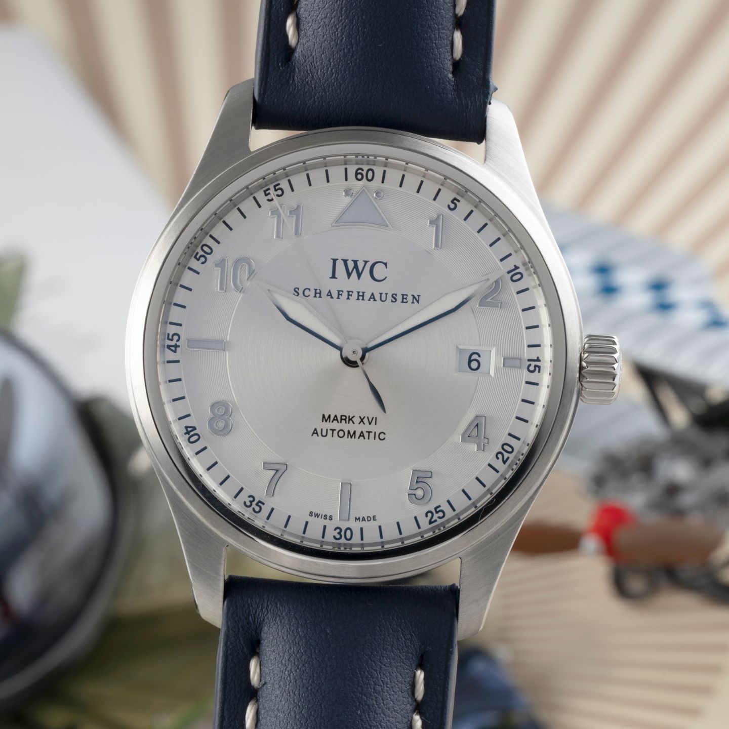 IWC Pilot Mark IW325502 (Onbekend (willekeurig serienummer)) - Zilver wijzerplaat 39mm Staal (3/8)