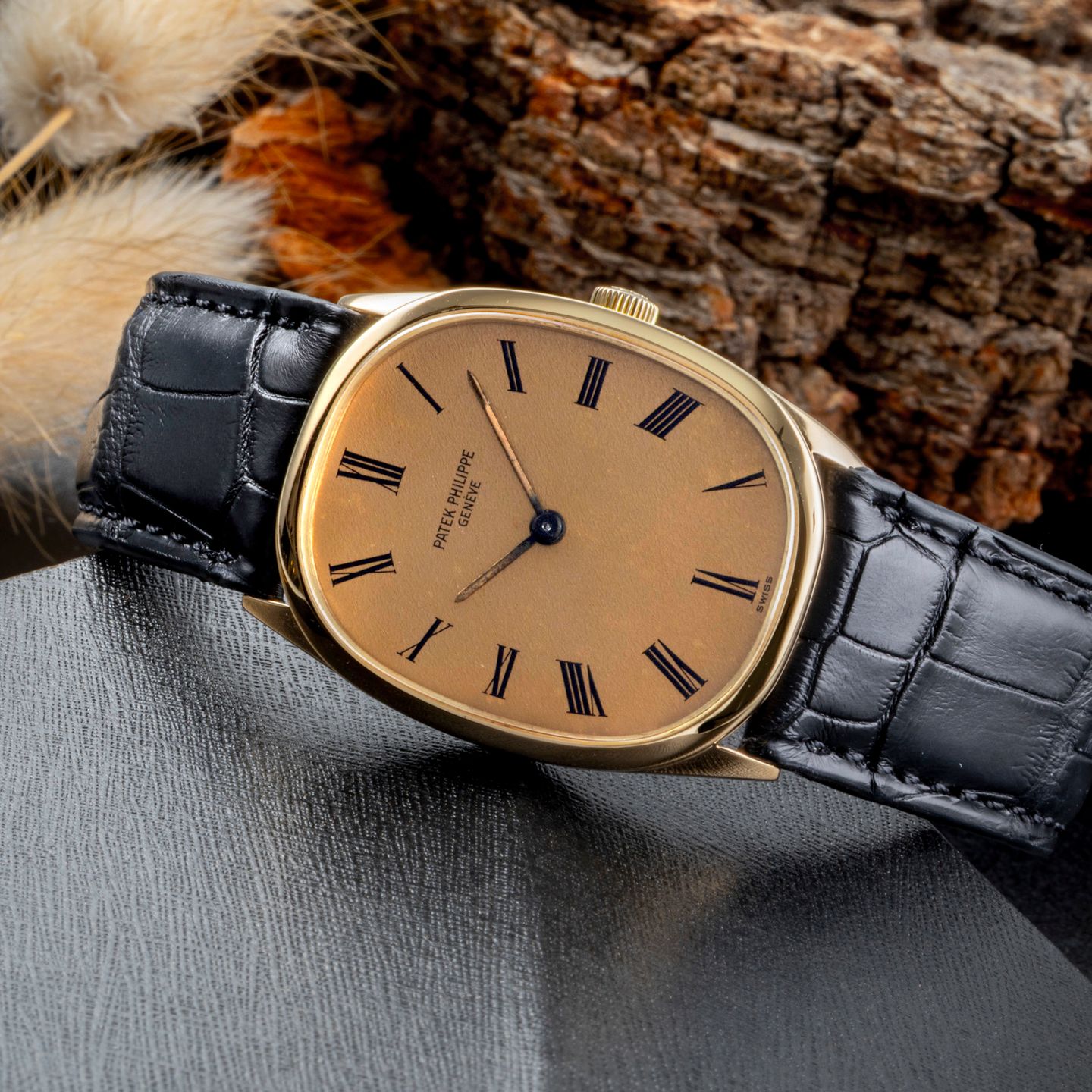 Patek Philippe Golden Ellipse 3546 (1975) - 27 mm Yellow Gold case (2/8)