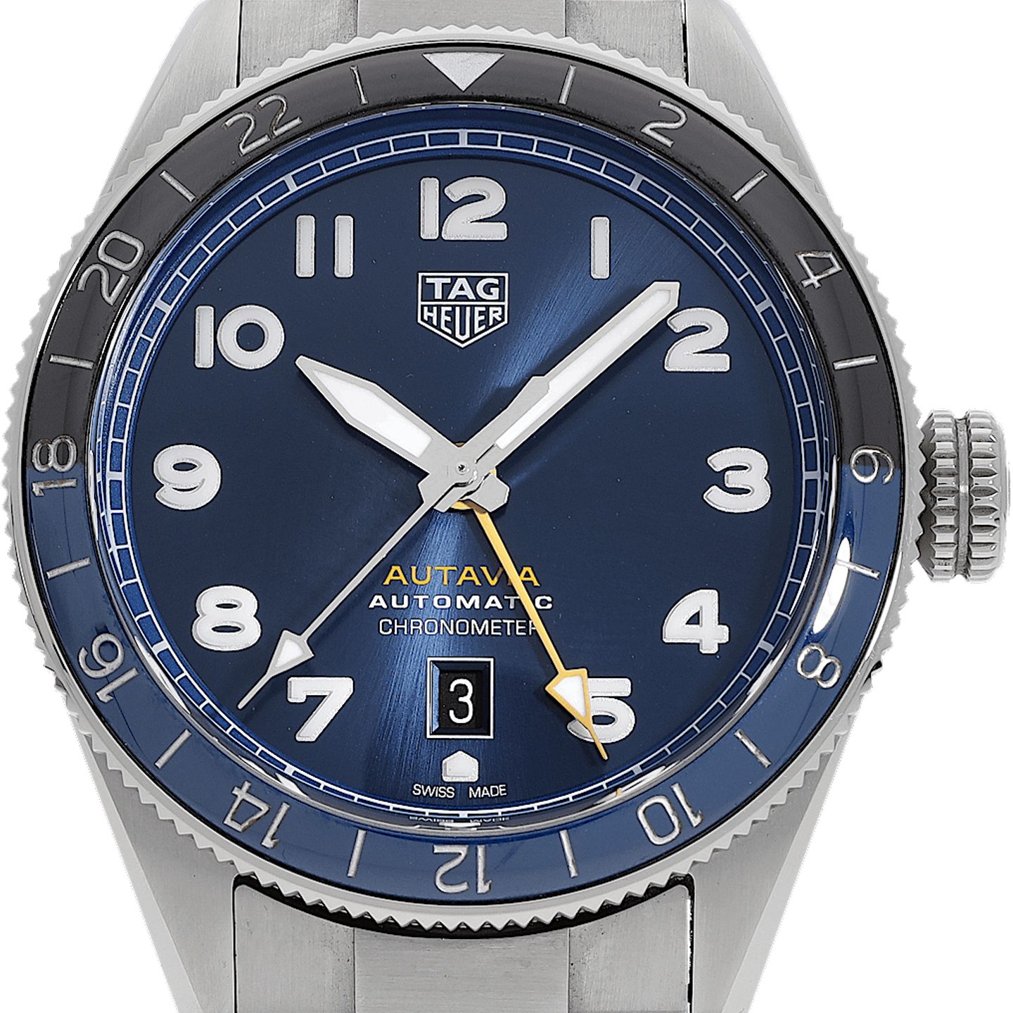 TAG Heuer Autavia WBE511A (2023) - Blue dial 42 mm Steel case (1/5)