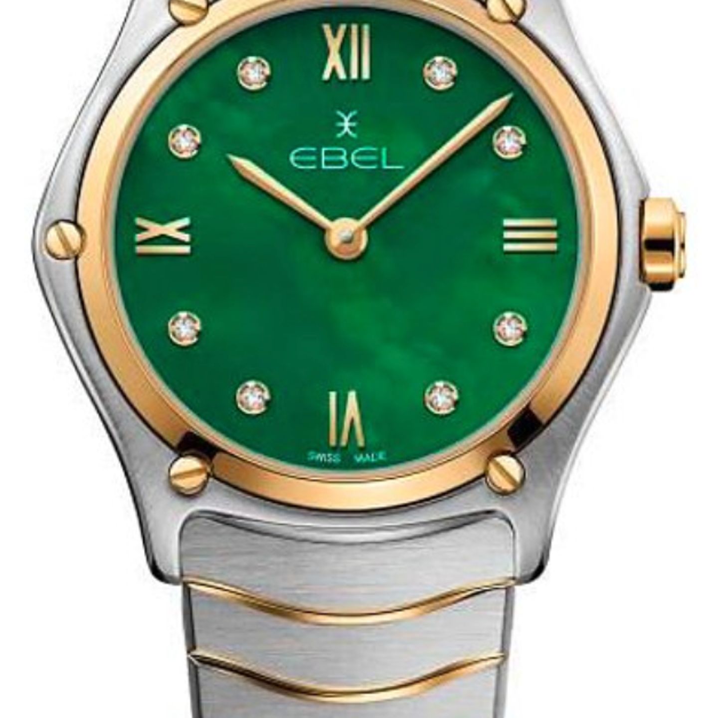 Ebel Sport 1216541 (2024) - Green dial 30 mm Gold/Steel case (1/1)