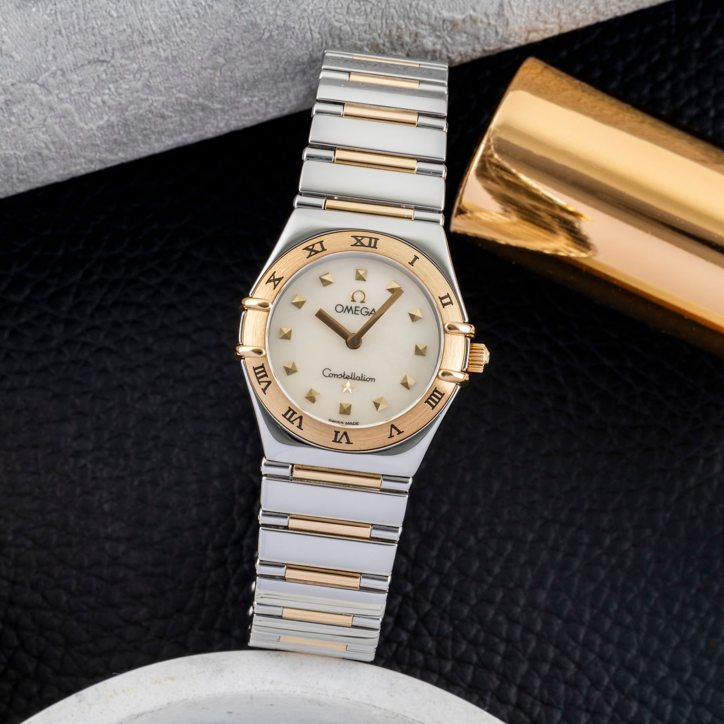 Omega Constellation 1371.71.00 (1998) - White dial 26 mm Gold/Steel case (1/8)