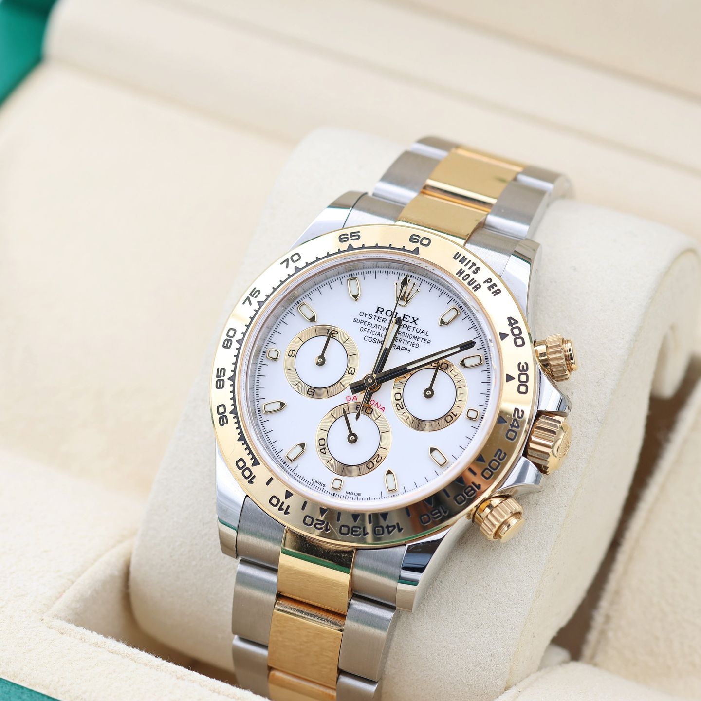 Rolex Daytona 116503 (Onbekend (willekeurig serienummer)) - Wit wijzerplaat 40mm Goud/Staal (4/8)