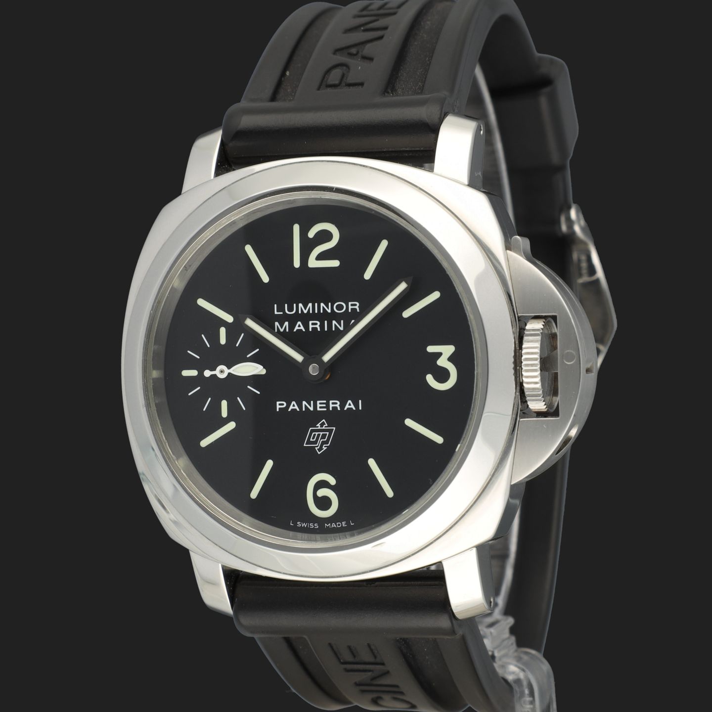 Panerai Luminor Marina PAM01005 (2016) - Black dial 44 mm Steel case (1/8)