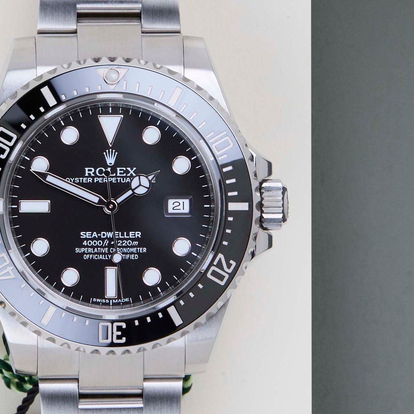 Rolex Sea-Dweller 4000 116600 (2015) - Zwart wijzerplaat 40mm Staal (5/8)