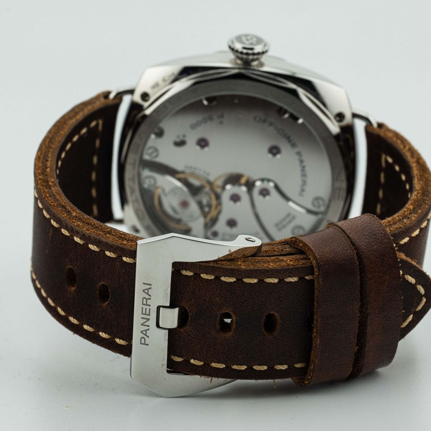 Panerai Special Editions PAM00685 (Onbekend (willekeurig serienummer)) - Bruin wijzerplaat 47mm Staal (7/8)