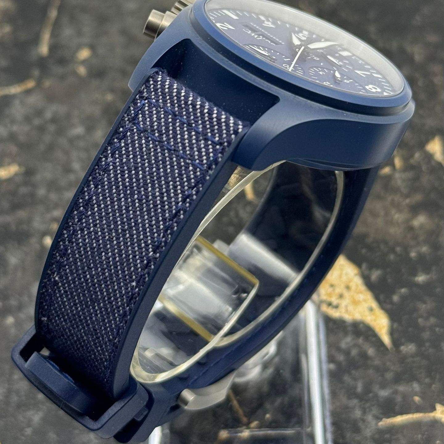 IWC Pilot Chronograph Top Gun IW389404 (2025) - Blauw wijzerplaat 42mm Keramiek (8/8)