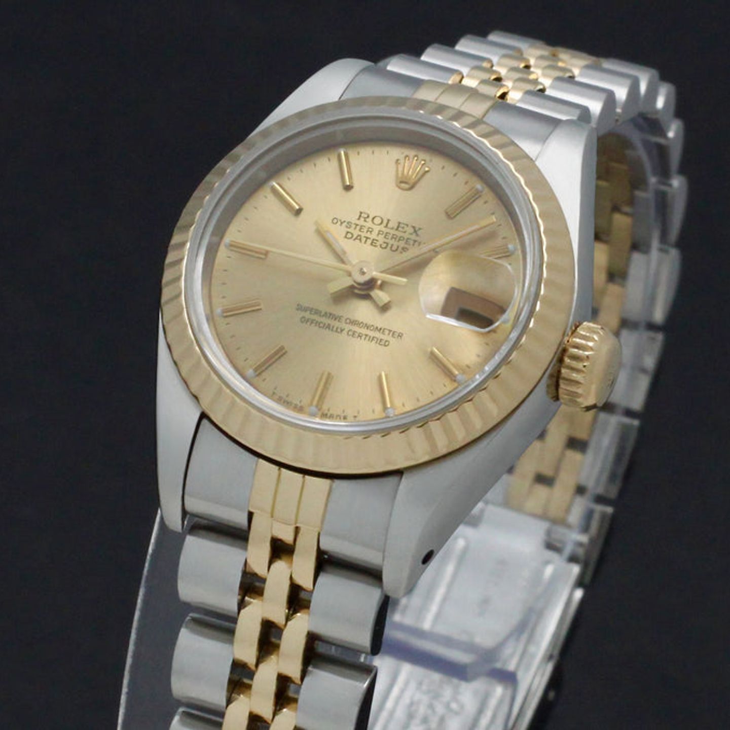 Rolex Lady-Datejust 69173 (1993) - Goud wijzerplaat 26mm Goud/Staal (7/7)