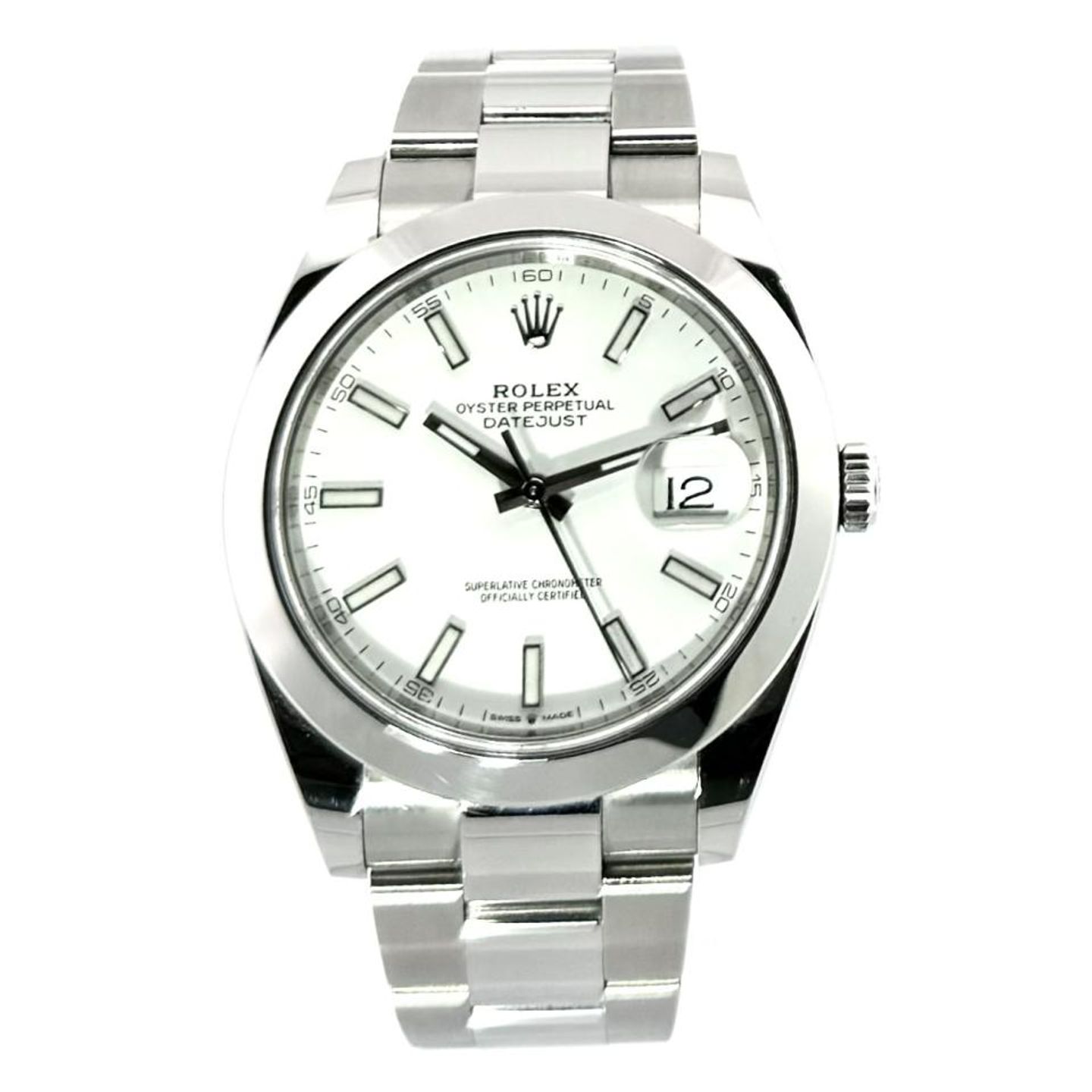 Rolex Datejust 41 126300 (2020) - White dial 41 mm Steel case (2/8)