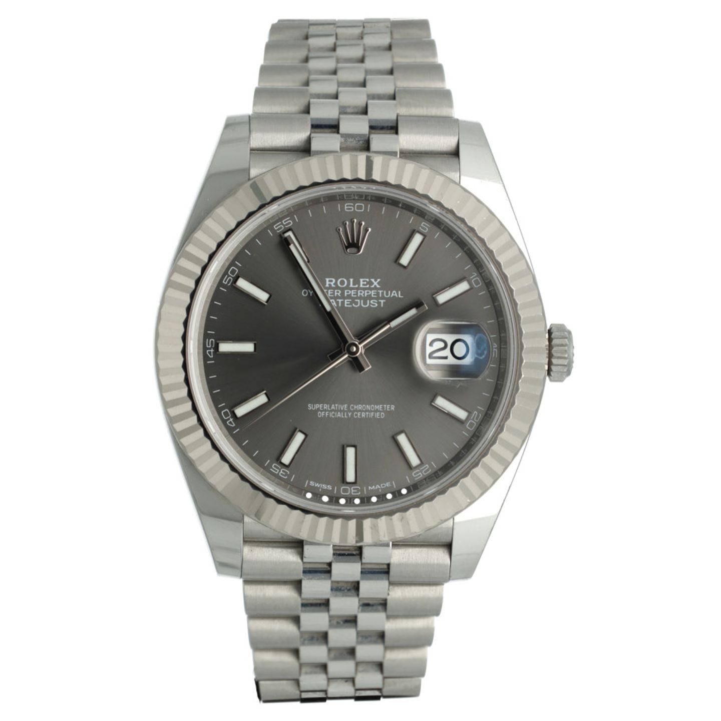Rolex Datejust 41 126334 (2017) - Grey dial 41 mm Steel case (4/14)