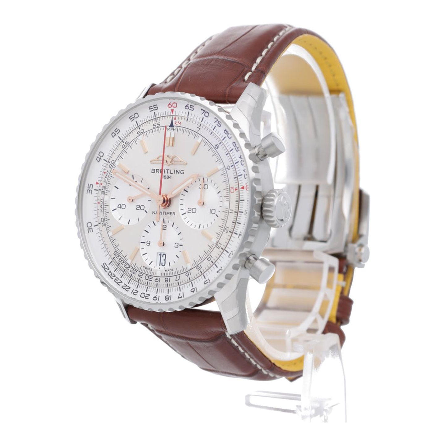 Breitling Navitimer AB0139211G1P1 (2025) - Zilver wijzerplaat 41mm Staal (2/7)