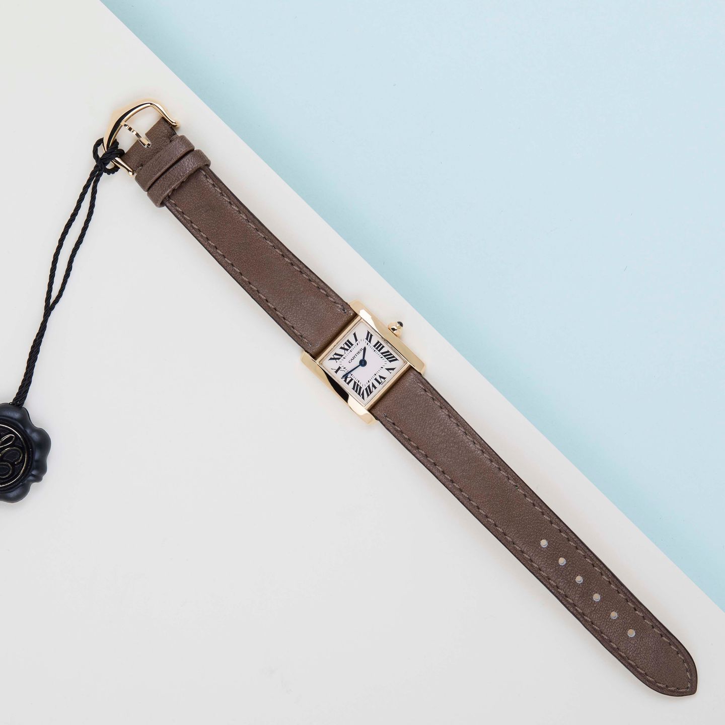 Cartier Tank Française W5000256 (1997) - 20 mm Yellow Gold case (2/8)