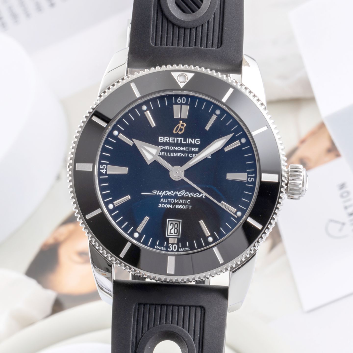 Breitling Superocean Heritage II 46 AB202012/BF74 (Onbekend (willekeurig serienummer)) - Zwart wijzerplaat 46mm Staal (3/8)