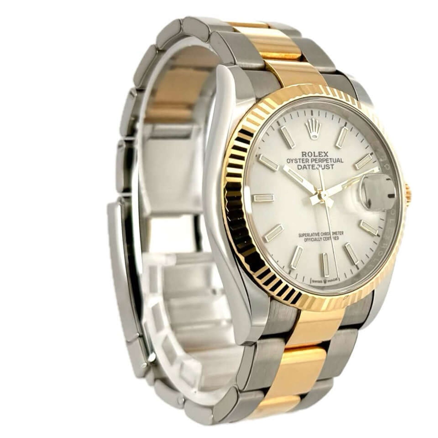 Rolex Datejust 36 126233 (2021) - Wit wijzerplaat 36mm Staal (3/7)