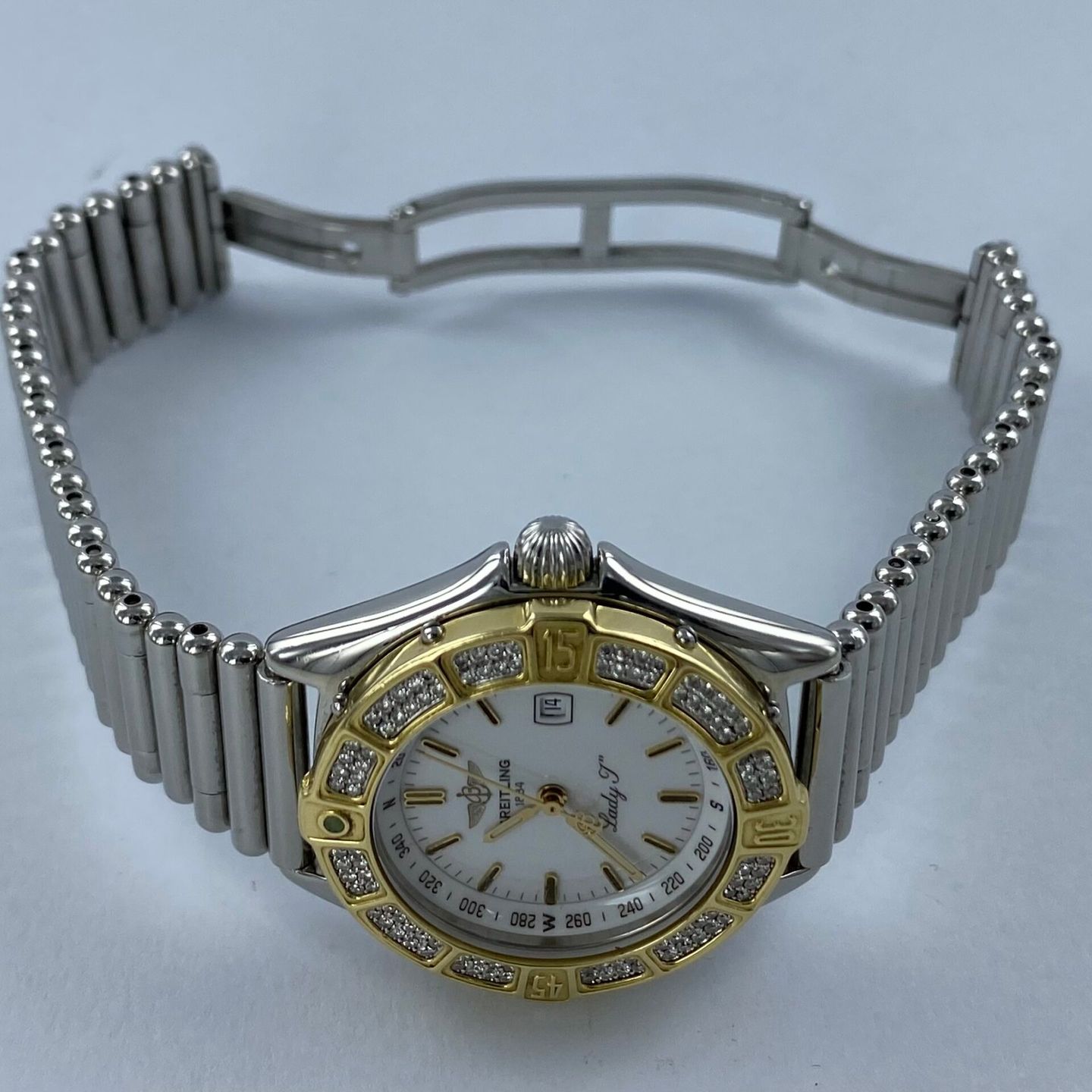 Breitling Lady J D52065 (Onbekend (willekeurig serienummer)) - Wit wijzerplaat 31mm Staal (2/6)
