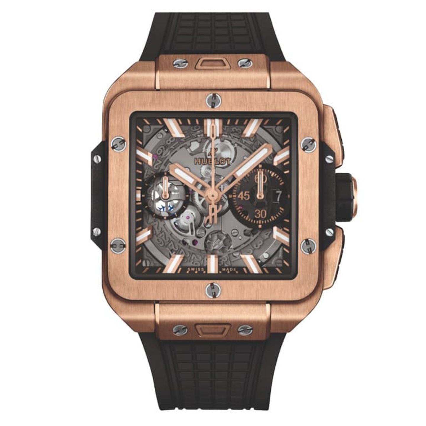 Hublot Square Bang 821.OX.0180.RX (2023) - Transparant wijzerplaat 42mm Roségoud (1/1)