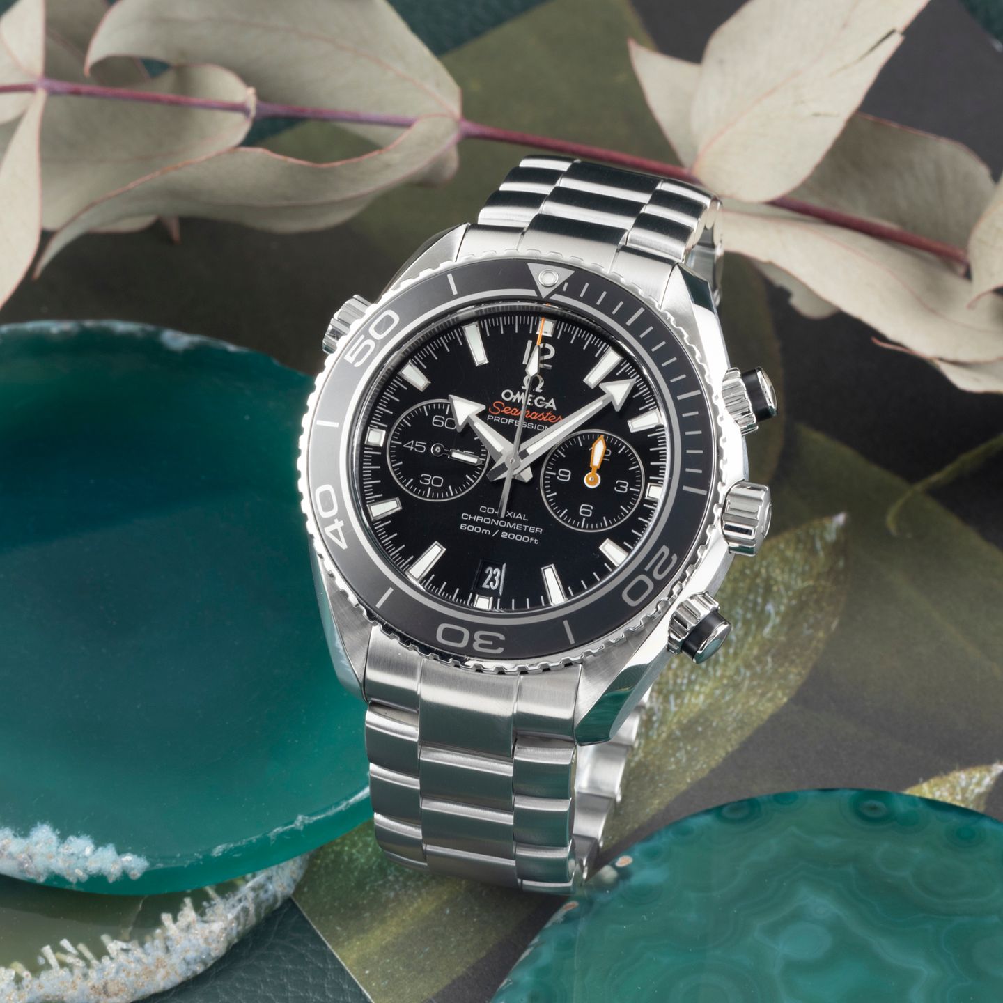 Omega Seamaster Planet Ocean Chronograph 232.30.46.51.01.001 (Onbekend (willekeurig serienummer)) - Zwart wijzerplaat 46mm Staal (1/8)