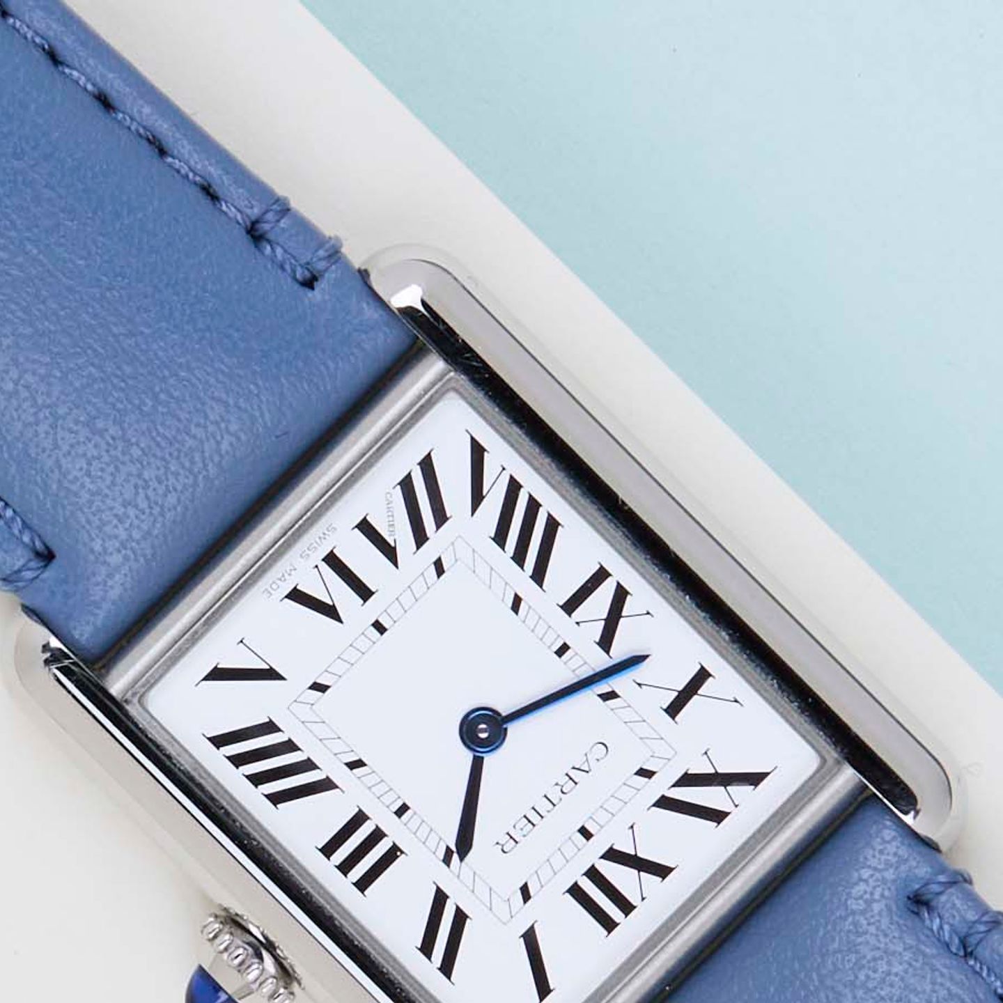 Cartier Tank WSTA0062 (2022) - Silver dial 34 mm Steel case (4/8)