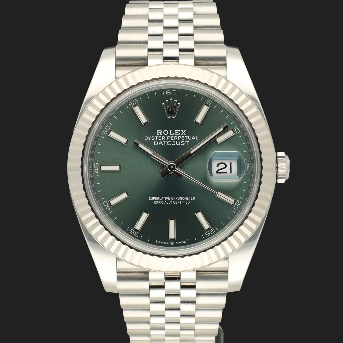 Rolex Datejust 41 126334 (2023) - Green dial 41 mm Steel case (2/8)