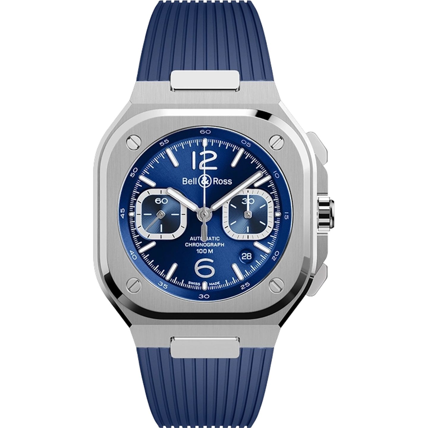 Bell & Ross BR 05 BR05C-BLU-ST/SRB (2025) - Blauw wijzerplaat 43mm Staal (1/1)