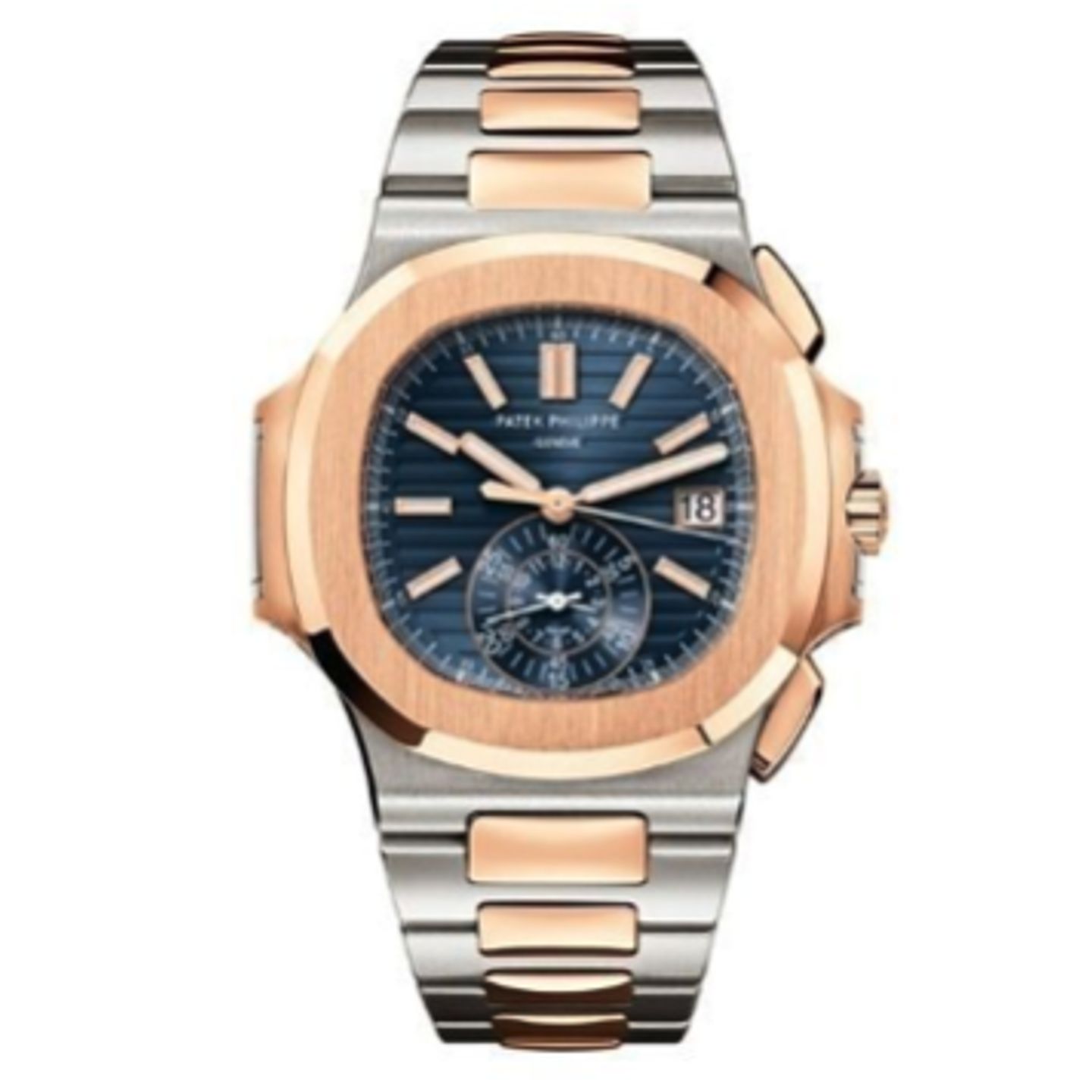 Patek Philippe Nautilus 5980/1AR-001 (2021) - Blue dial 40 mm Gold/Steel case (1/2)