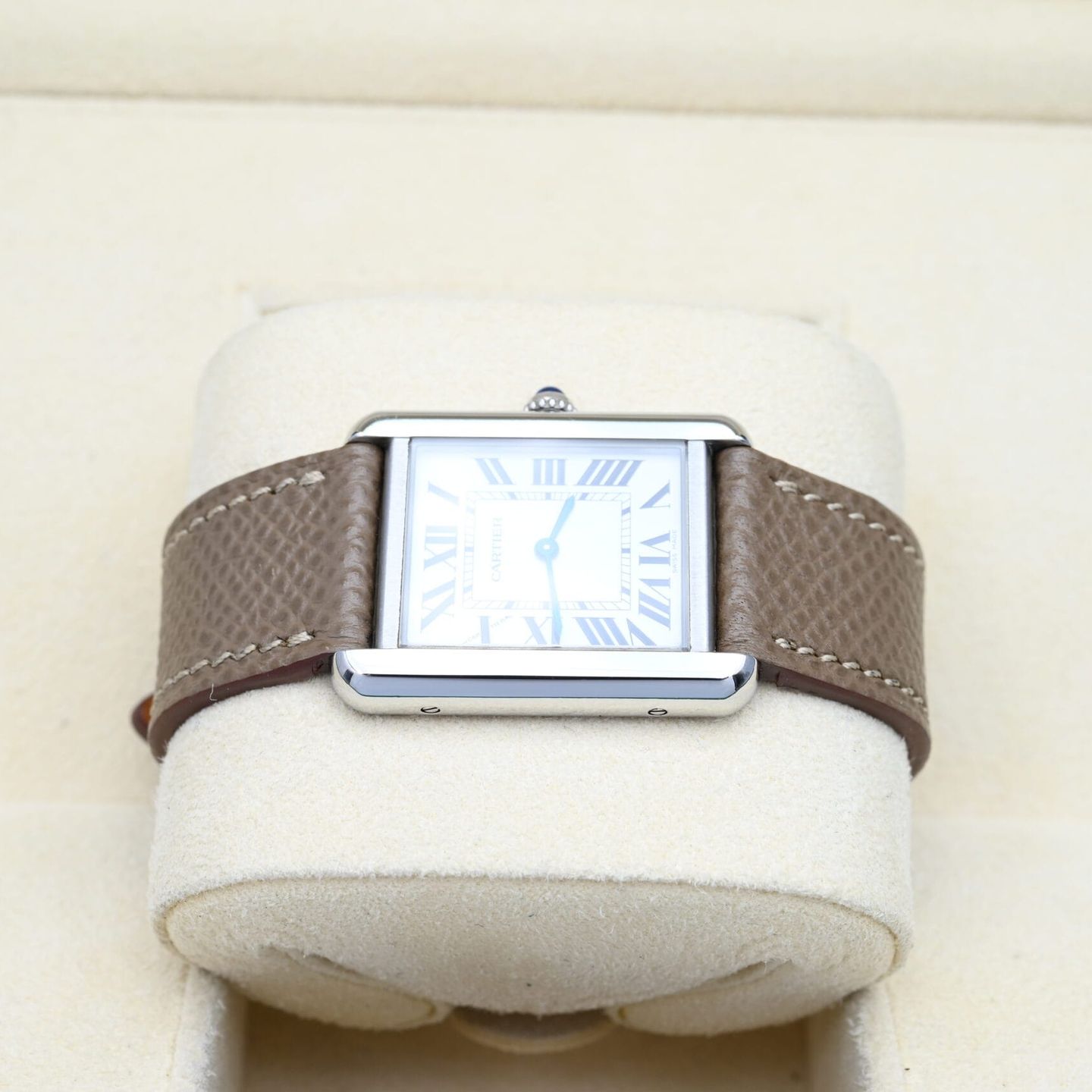 Cartier Tank Solo W5200005 (2014) - White dial 24 mm Steel case (3/8)