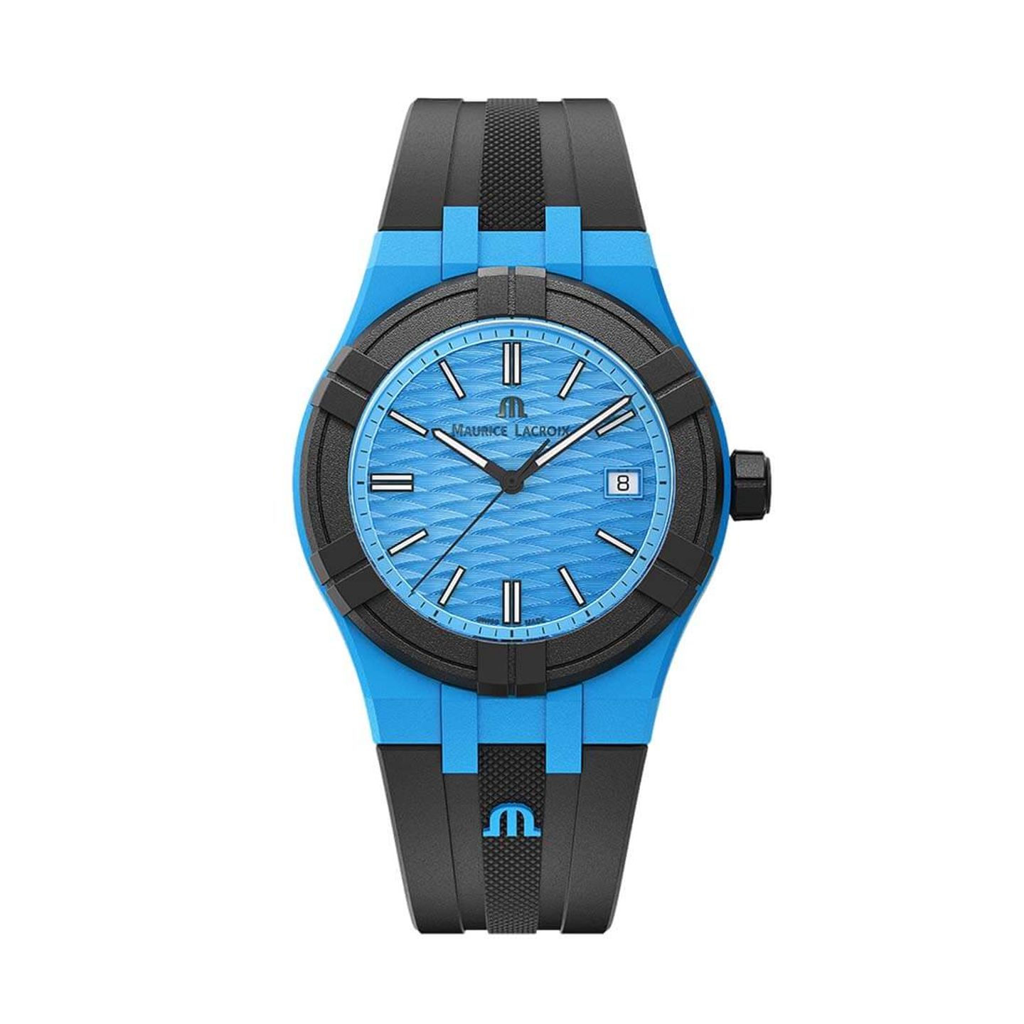 Maurice Lacroix Aikon AI2008-80080-300-0 (2023) - Blue dial 40 mm Plastic case (3/3)